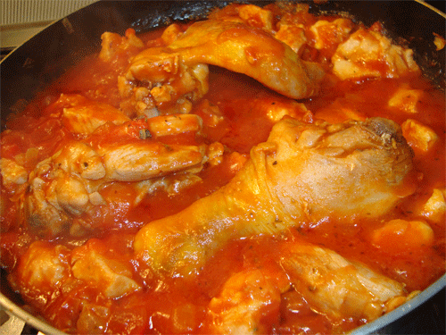 Pollo en salsa