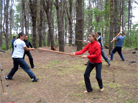 práctica en el bosque