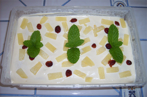 Postre: crema de limón